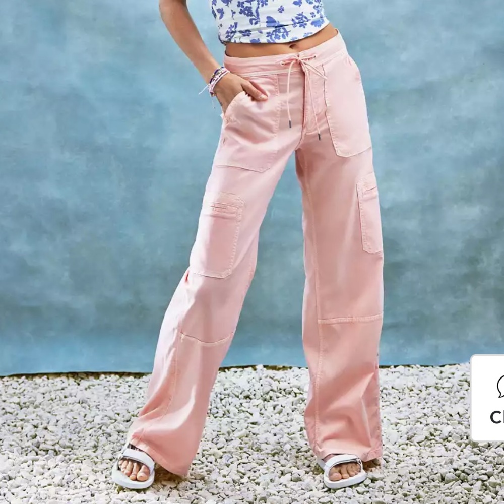 ISO Dreamy Drape Stretch Super High-Waisted Baggy Wide-Leg Pant
